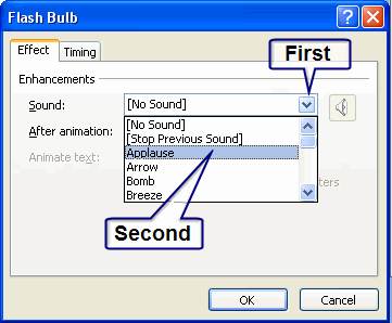 effect menu